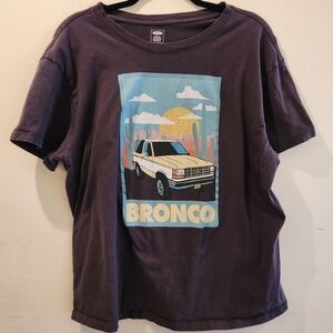 Women's Ford Bronco Truck Cotton Short Sleeved T Shirt Size 2 XL